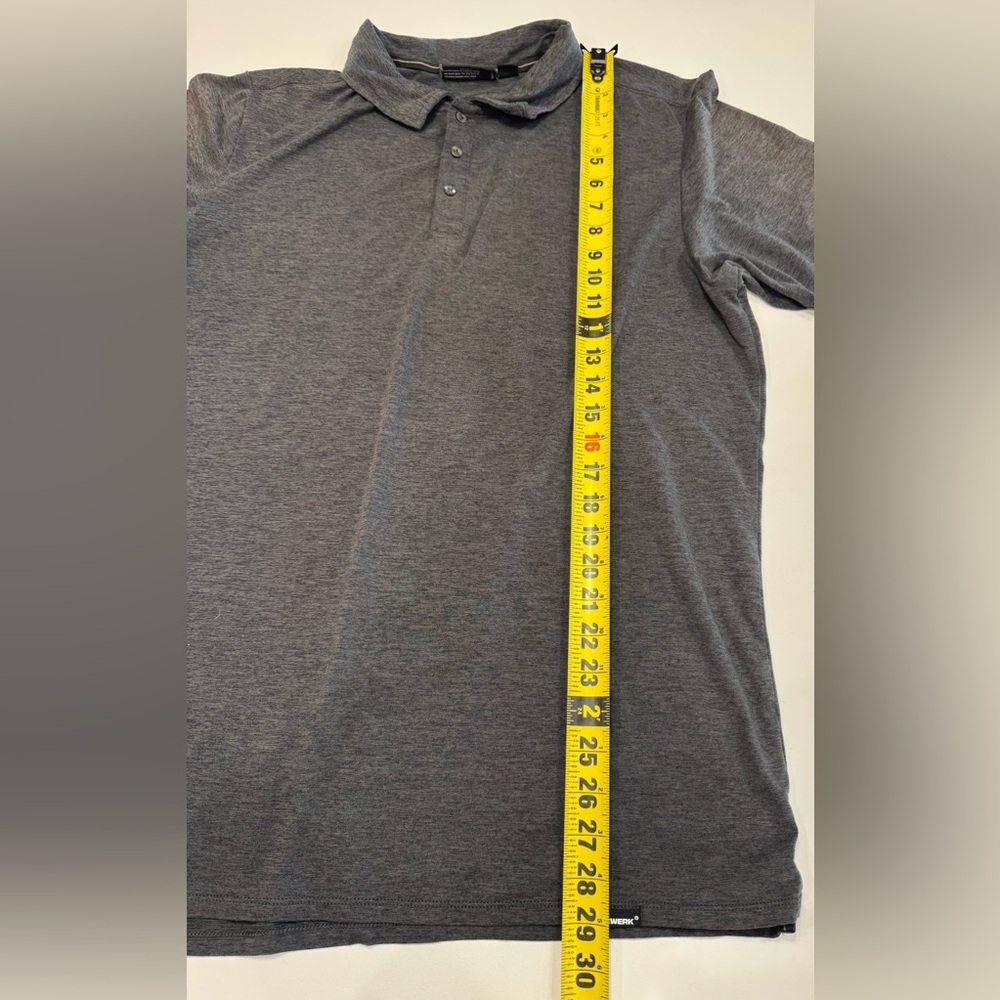 Truewerk Polo Performance Stretch Shirt Short Sleeve LRG Mens Black Work Utility - Picture 8 of 8